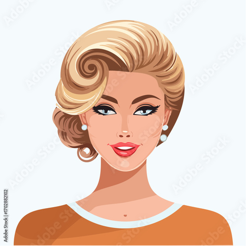 Retro Frauenportrait