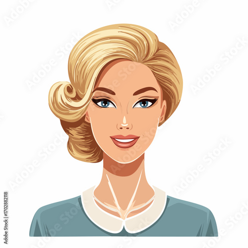 Retro Frauenportrait