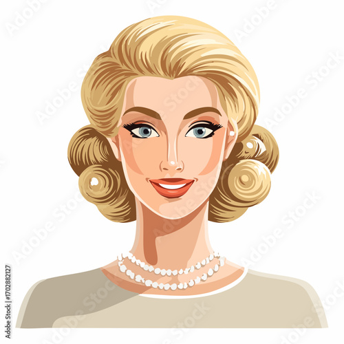 Retro Frauenportrait