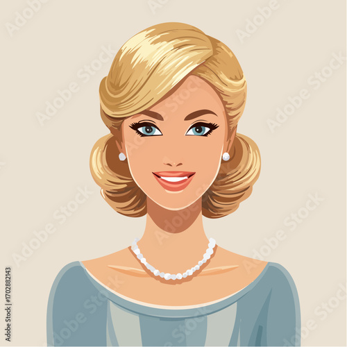 Retro Frauenportrait