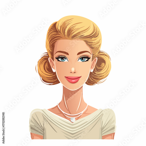 Retro Frauenportrait