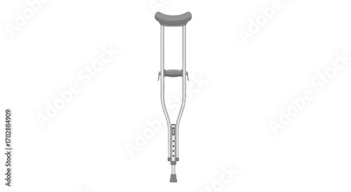 Isolated forearm crutch equipment for assistive mobility and rehabilitation process for recovery and enhanced individual independence