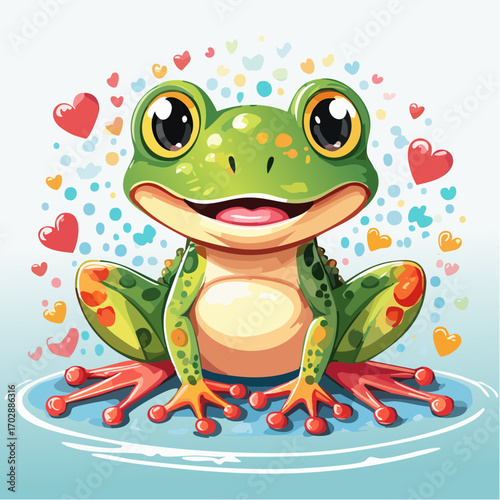 Niedlicher Frosch