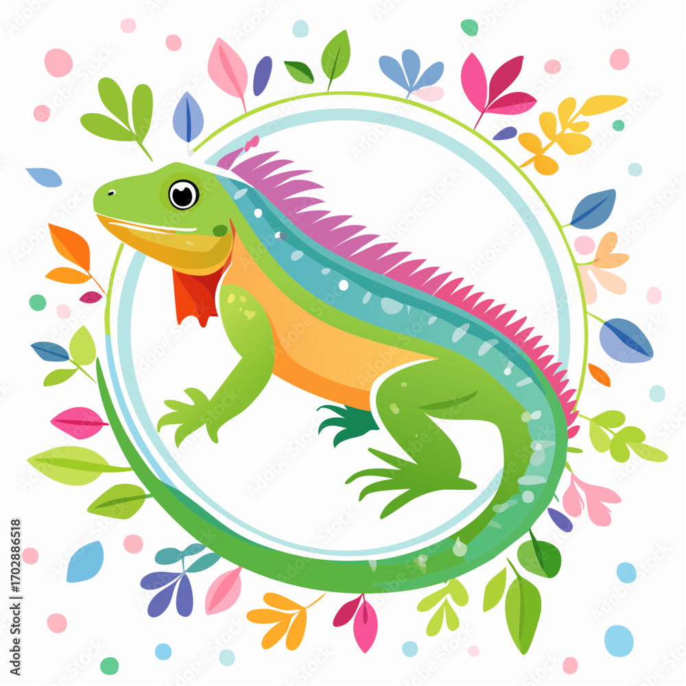 Obraz premium Niedliches Chamäleon