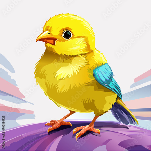 Niedlicher Kanarienvogel 
