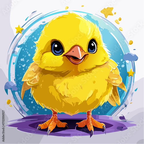 Niedlicher Kanarienvogel 
