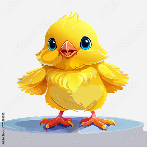 Niedlicher Kanarienvogel 