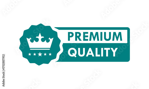 Premium Quality vintage badge collection. Vector logo seal with a royal crown and stars, symbolizing luxury and excellence