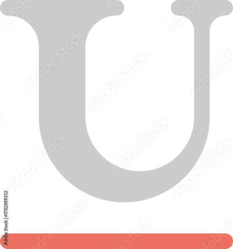 Stylish Letter U Design