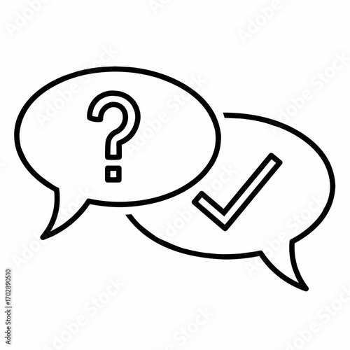 Question and answer icon