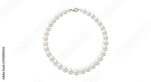 Elegant pearl necklace jewelry displaying timeless sophistication and classic design for fashionable women accessory collection