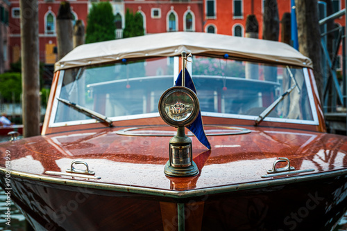 A beautiful, historic, classic boat in Venice