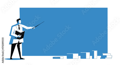 Medical Professional Giving a Presentation with Copy Space