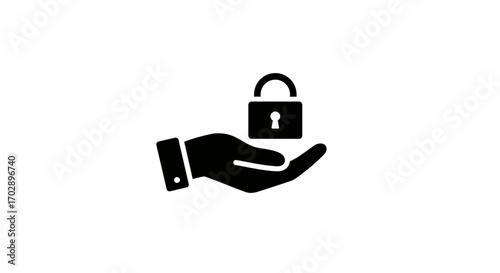 Modern glyph icon for digital payments, financial investment, and receiving income or salary