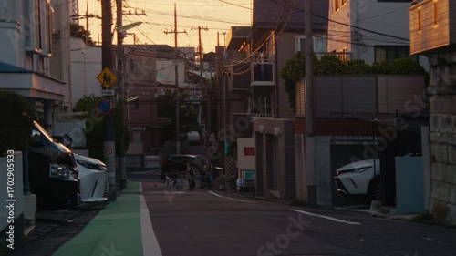 Warm Light Across Tokyo Streets – Evening glow captured in cinematic composition.