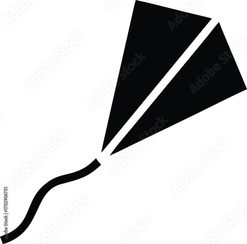 a kite soaring high in vibrant summer sky colors