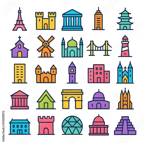  25 Landmark Icons