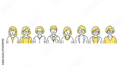 Meet the team Diverse group of professionals smiling, offering support, and expertise for your business