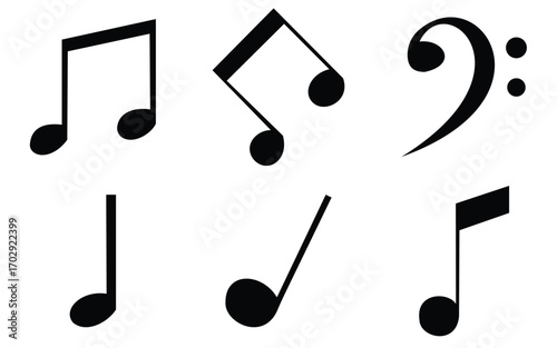 musical vector shap.