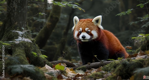A Curious Forest Dweller in Autumn