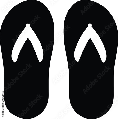 summer sandals and flip flops vector design in vibrant colors