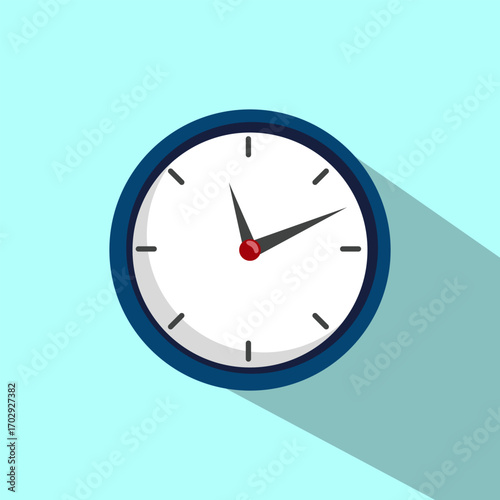 Simple and clear design of a watch that displays time with precision and elegance.