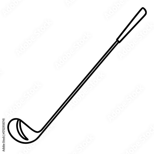 vector illustration of a golf bat