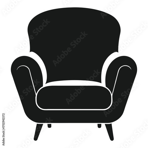 Stylish Armchair Icon