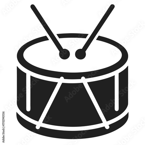 Music Drum Icon - Percussion, Sound, and Rhythm