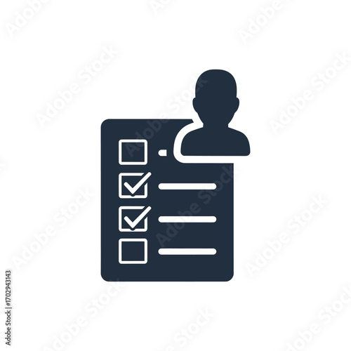 vector icons of resumes and job applications, business data and document management symbols
