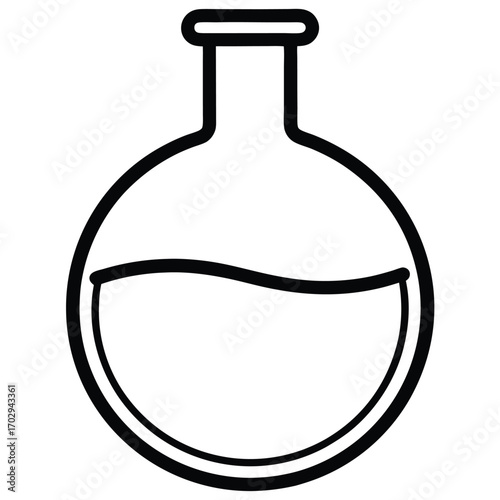 Laboratory Flask Icon - Science, Chemistry, and Research