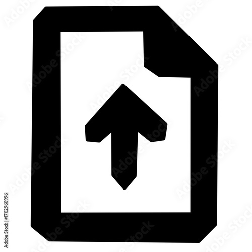 Upload Document Icon - File Arrow Up Symbol