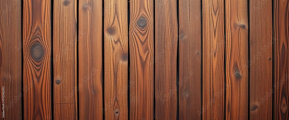 Naklejka premium Vertical, rustic wood planks, rich grain texture, vertical, aged