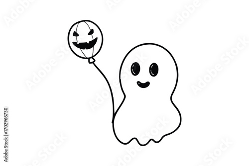 black and white balloons vector illustration cartoon baby symbol design icon