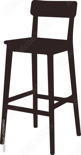 Bar Stool Silhouette Icon