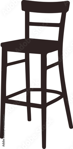 Bar Stool Silhouette Icon