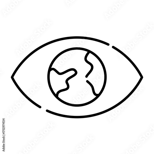 Eye Earth Eco Future Icon