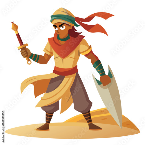 Desert Prince Fighter with Sand Blade