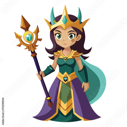 Royal Warrior Princess with Enchanted Glaive