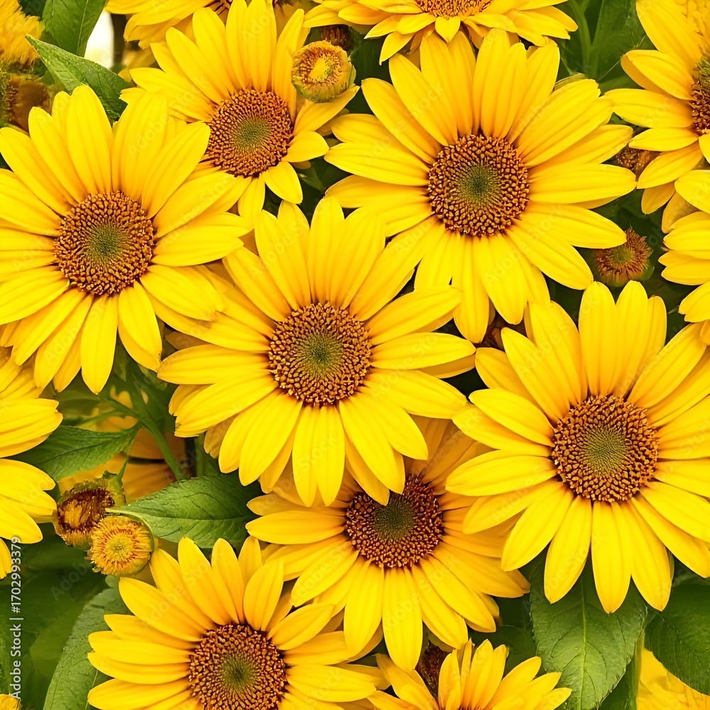 Obraz premium yellow flowers background