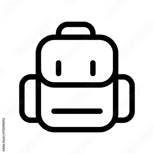 Backpack Icon Vector Symbol Design Illustration