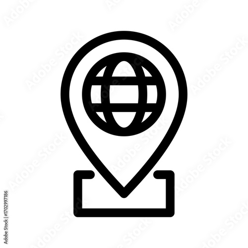 Global Icon Vector Symbol Design Illustration