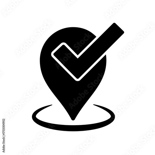 Pin location icon design template