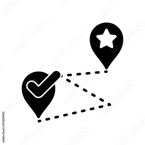 Pin location icon design template