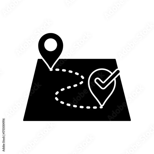Pin location icon design template