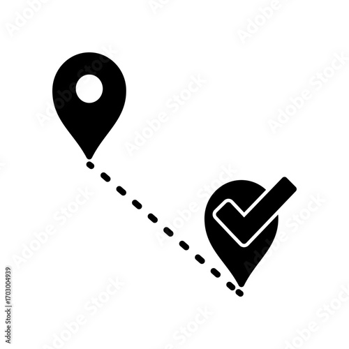 Pin location icon design template