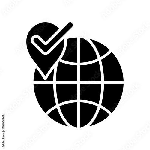 Pin location icon design template