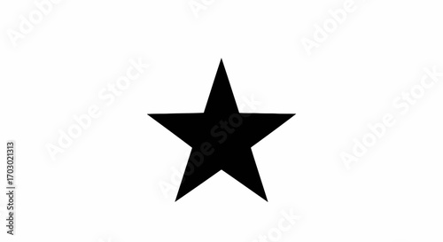 Black Star Silhouette – Success and Achievement Vector