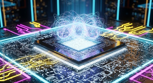 Advanced Computer Chip Technology.