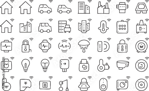 Smart Home Icons Connected Devices Technology Internet Of Things Keywords: smart home, icons, connected, devices, technology, internet of things, Io T